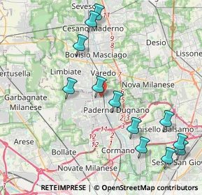 Mappa Via Camillo Benso Conte di Cavour, 20037 Paderno Dugnano MI, Italia (4.67167)