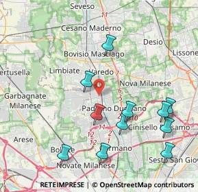 Mappa Via Camillo Benso Conte di Cavour, 20037 Paderno Dugnano MI, Italia (4.43182)