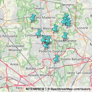 Mappa Via Camillo Benso Conte di Cavour, 20037 Paderno Dugnano MI, Italia (3.26917)