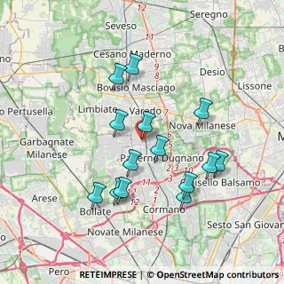 Mappa Via Camillo Benso Conte di Cavour, 20037 Paderno Dugnano MI, Italia (3.45214)