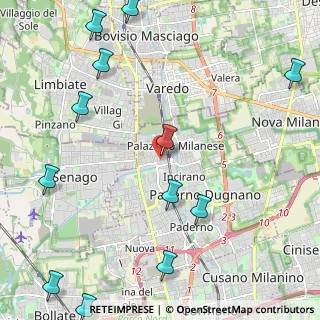 Mappa Via Camillo Benso Cavour, 20037 Paderno Dugnano MI, Italia (3.02417)