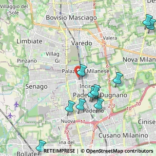 Mappa Via Camillo Benso Cavour, 20037 Paderno Dugnano MI, Italia (2.44818)