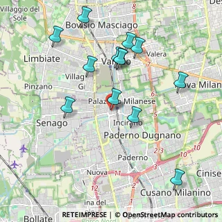 Mappa Via Camillo Benso Cavour, 20037 Paderno Dugnano MI, Italia (2.07308)