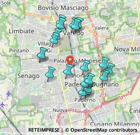 Mappa Via Camillo Benso Conte di Cavour, 20037 Paderno Dugnano MI, Italia (1.699)