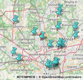 Mappa Via Antonio Pacinotti, 20037 Paderno Dugnano MI, Italia (9.434)