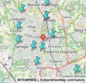 Mappa Via Antonio Pacinotti, 20037 Paderno Dugnano MI, Italia (2.21636)