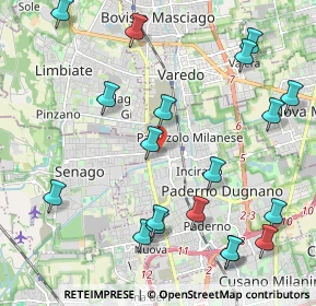 Mappa Via Antonio Pacinotti, 20037 Paderno Dugnano MI, Italia (2.53474)