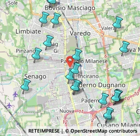 Mappa Via Antonio Pacinotti, 20037 Paderno Dugnano MI, Italia (2.4605)