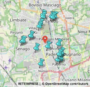 Mappa Via Antonio Pacinotti, 20037 Paderno Dugnano MI, Italia (1.7165)