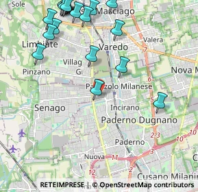 Mappa Via Antonio Pacinotti, 20037 Paderno Dugnano MI, Italia (2.737)