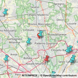 Mappa Via Antonio Pacinotti, 20037 Paderno Dugnano MI, Italia (7.16)