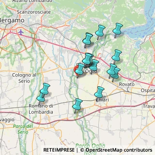 Mappa Via Venezia, 25037 Pontoglio BS, Italia (6.46438)