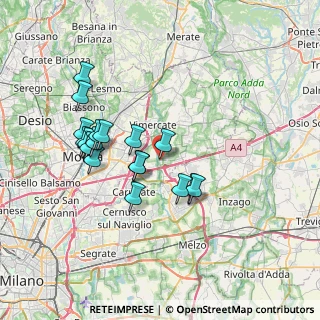Mappa Via Delli Casati, 20864 Agrate Brianza MB, Italia (6.58611)