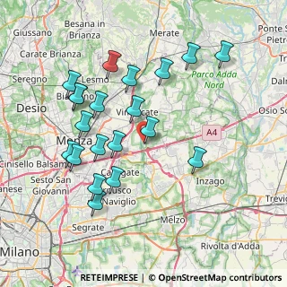 Mappa Via Delli Casati, 20864 Agrate Brianza MB, Italia (7.7405)