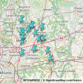 Mappa Via Delli Casati, 20864 Agrate Brianza MB, Italia (6.76688)
