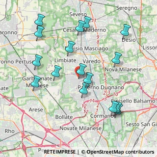 Mappa Via Antonio Pacinotti, 20030 Senago MI, Italia (4.31938)