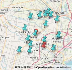 Mappa Via Treviso, 30037 Scorzé VE, Italia (7.4935)