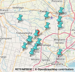 Mappa Via Treviso, 30037 Scorzé VE, Italia (7.51714)