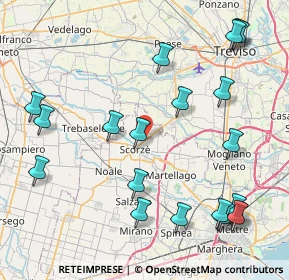 Mappa Via Treviso, 30037 Scorzé VE, Italia (10.1655)