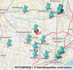 Mappa Via Treviso, 30037 Scorzé VE, Italia (10.7165)