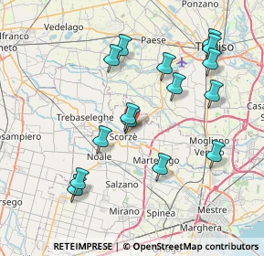 Mappa Via Treviso, 30037 Scorzé VE, Italia (7.754)