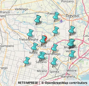 Mappa Via Treviso, 30037 Scorzé VE, Italia (7.02421)