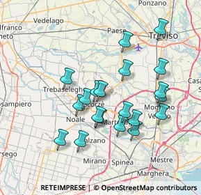 Mappa Via Treviso, 30037 Scorzé VE, Italia (6.699)