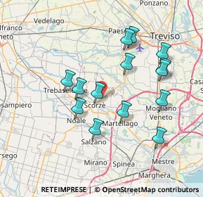 Mappa Via Treviso, 30037 Scorzé VE, Italia (7.005)