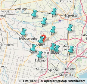 Mappa Via Treviso, 30037 Scorzé VE, Italia (6.65417)