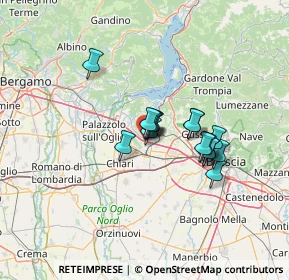 Mappa Via Cantarane, 25035 Erbusco BS, Italia (9.2925)