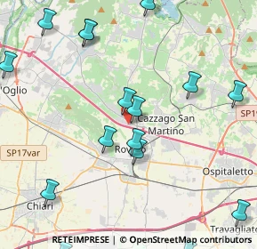 Mappa Via Cantarane, 25035 Erbusco BS, Italia (5.53882)