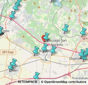 Mappa Via Cantarane, 25035 Erbusco BS, Italia (6.221)