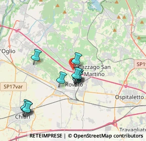 Mappa Via Cantarane, 25035 Erbusco BS, Italia (3.5725)