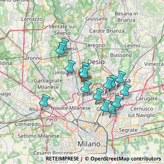 Mappa Via Sentirone, 20037 Paderno Dugnano MI, Italia (6.17667)