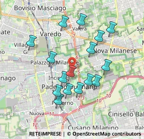 Mappa Via Sentirone, 20037 Paderno Dugnano MI, Italia (1.7175)