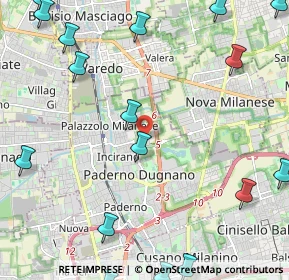 Mappa Via Sentirone, 20037 Paderno Dugnano MI, Italia (3.30278)