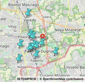 Mappa Via Sentirone, 20037 Paderno Dugnano MI, Italia (1.6475)