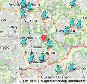 Mappa Via Sentirone, 20037 Paderno Dugnano MI, Italia (2.69529)