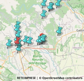 Mappa Via Mino, 13836 Cossato BI, Italia (8.0785)