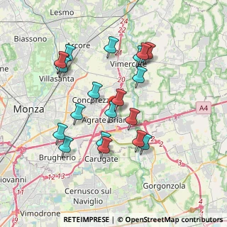 Mappa Via Lecco, 20864 Agrate Brianza MB, Italia (3.5515)