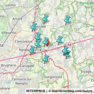 Mappa Via Damiano Chiesa, 20864 Agrate Brianza MB, Italia (3.12917)