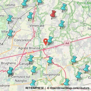 Mappa Via Damiano Chiesa, 20864 Agrate Brianza MB, Italia (6.8185)