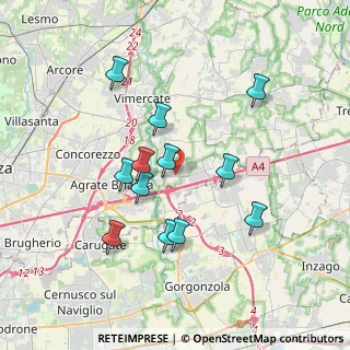 Mappa Via Damiano Chiesa, 20864 Agrate Brianza MB, Italia (3.33417)