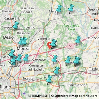 Mappa Via Damiano Chiesa, 20864 Agrate Brianza MB, Italia (10.1285)