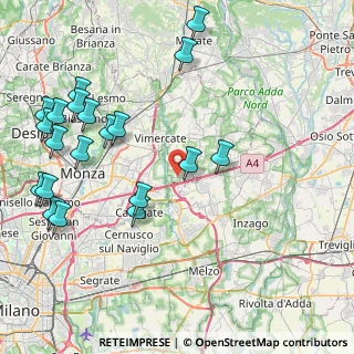 Mappa Via Damiano Chiesa, 20864 Agrate Brianza MB, Italia (10.2125)