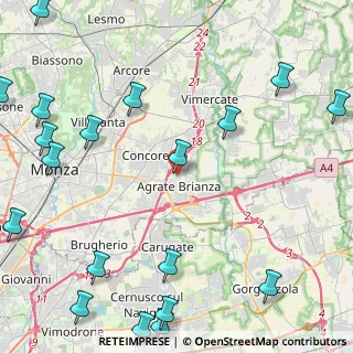 Mappa Via Enrico Toti, 20864 Agrate Brianza MB, Italia (6.63316)