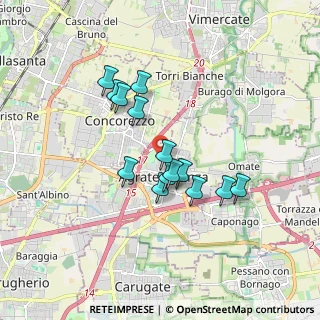 Mappa Via Enrico Toti, 20864 Agrate Brianza MB, Italia (1.42286)