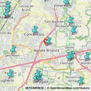 Mappa Via Enrico Toti, 20864 Agrate Brianza MB, Italia (3.52316)
