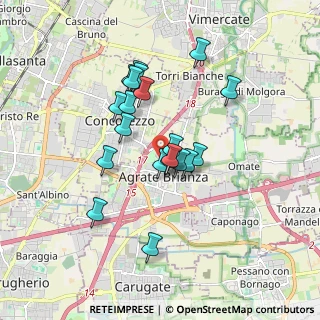 Mappa Via Enrico Toti, 20864 Agrate Brianza MB, Italia (1.4645)