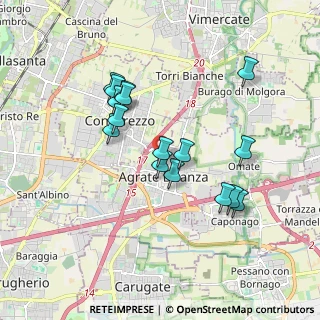 Mappa Via Enrico Toti, 20864 Agrate Brianza MB, Italia (1.63688)